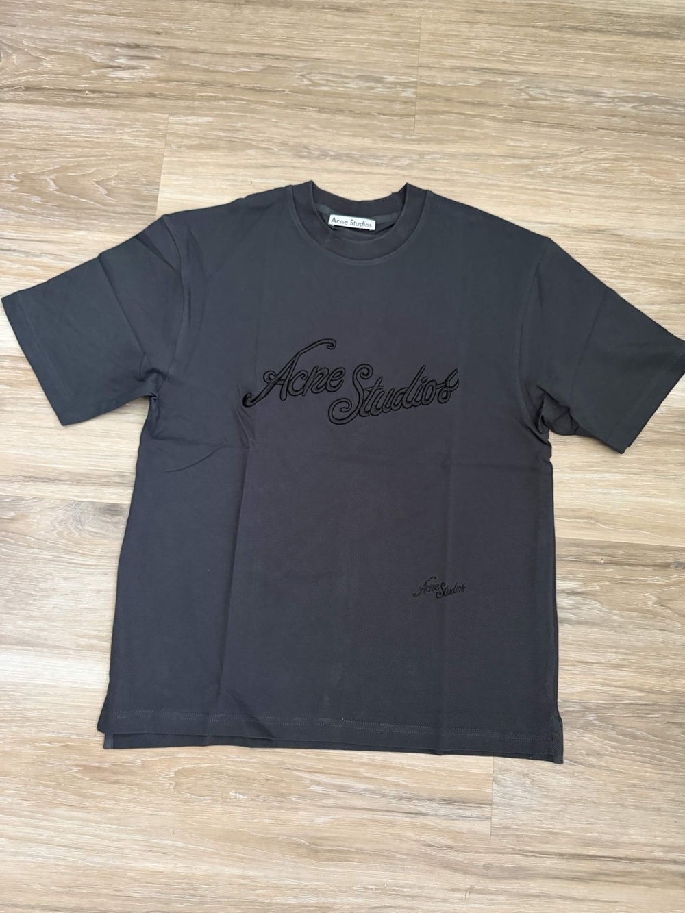 Acne Studios Black Logo Crewneck T-Shirt